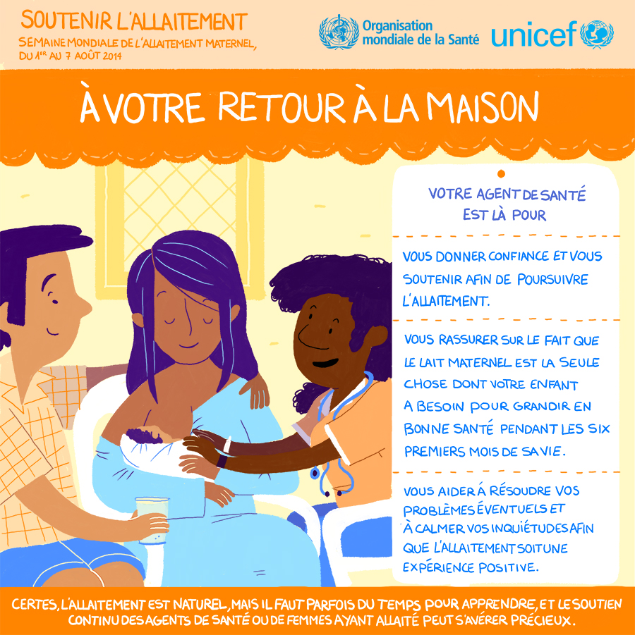 Soutenir l’allaitement semaine mondiale de l’allaitement maternel